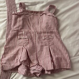 Striped Pink Kids Romper